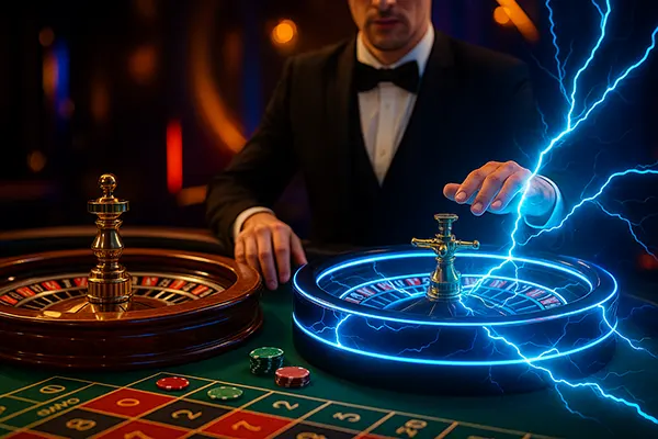 European roulette wheel